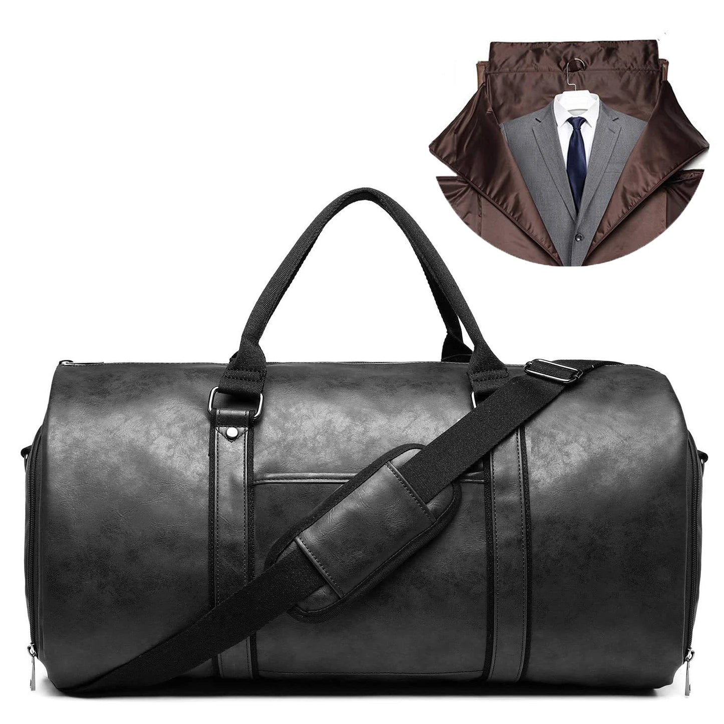Leather Suit Travel Bag