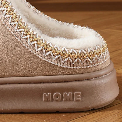 New Fashion Fluffy Platform Slippers for Women 2025 Winter Plush Warm Cotton Shoes Woman Comfort Non Slip Unisex Home Slippers